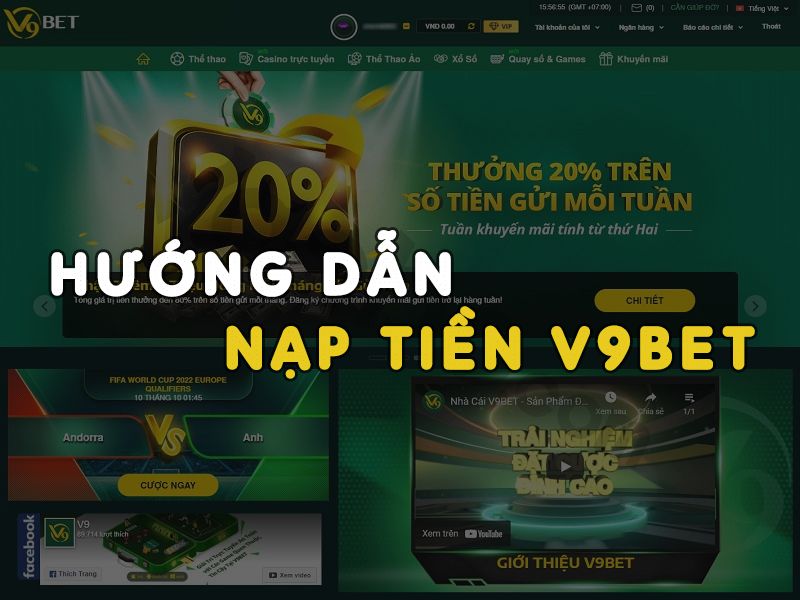 Các bước nạp tiền V9Bet đơn giản nhất